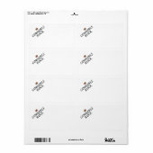 ティー女性のカーボーイロック ラベル (フルシート)