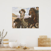 ティー女性のカーボーイOS ポスター (キッチン)