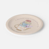 ティー引用文母の日のテーブル飾り ペーパープレート (アングル)