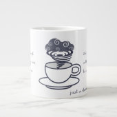 ティー感動的カップマグの嵐 ジャンボコーヒーマグカップ (正面)