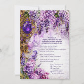 ティー王室のパーティの招待状 招待状 (裏面)