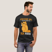 ティー用ふわふわ怒りんぼ猫 Tシャツ (正面フル)