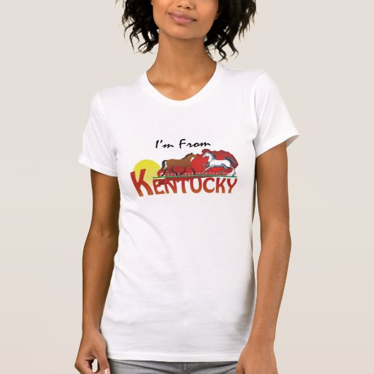 ティー私はケンタッキーからあります Tシャツ (正面)