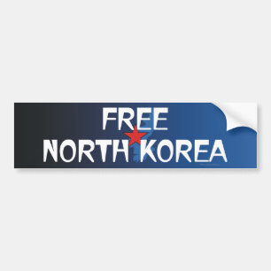 ティー自由な北朝鮮 バンパーステッカー