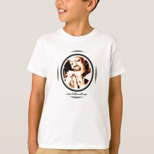 ティー青年大きいかみ傷のロゴ(白い) Tシャツ (正面)