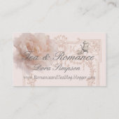 ティー·アンド·ロマンス·ジェーン·オーステ刺激を受けたン·ビジネスカード 名刺 (裏面)