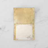 ティー ステイン ヴィンテージ ウェディング 1 - サンクス ノート (内部)