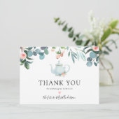 ティー タイムのブライズ シャワー お礼 サンキューカード (スタンド正面)