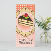 ティー&トリーツのケーキギフトカード(封筒付き) (スタンド正面)