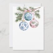 ティー パーティー シャワーブライダル 招待状 チャイナ風 オーナメント (裏面)