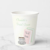 ティー＆ブックのブライズシャワー 紙コップ (正面)