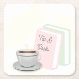 ティー＆ブックスのブライズシャワー スクエアペーパーコースター