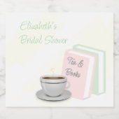 ティー＆ブックスのブライズシャワー スパークリングワインラベル (シングルラベル)