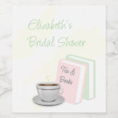 ティー＆ブックスのブライズシャワー ワインラベル (シングルラベル)