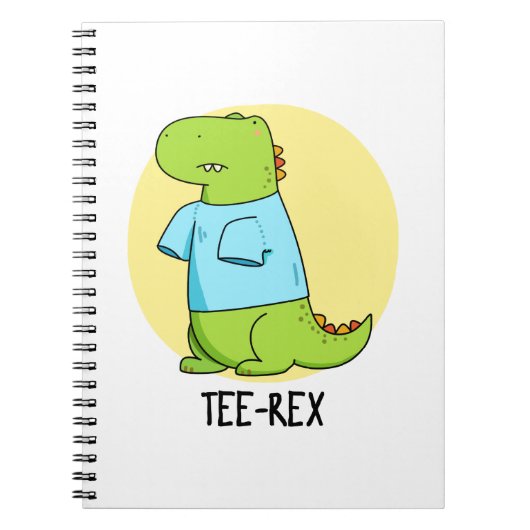 ティー レックス 面白Tシャツ TRex 恐竜パ ン ノートブック (正面)