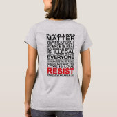 ティー-レディースサイズ-に軽い鋼鉄抵抗して下さい Tシャツ (裏面)