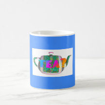 ティー?青のティーポット