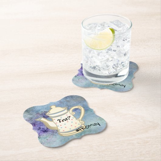 ティー?#FROMilyファンドムリューディナーデザイン ペーパーコースター (インサイチュ)