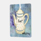 ティー?#FROMilyファンドムリューディナーデザイン メタルオーナメント (正面左)