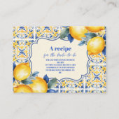 ティ地中海のイタリアンー&レモンブライダルシャワー エンクロージャーカード (正面)