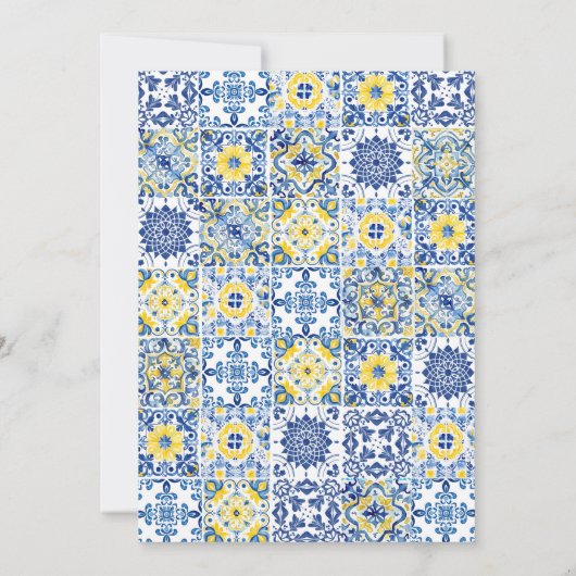 ティ地中海のイタリアンー&レモンブライダルシャワー 招待状 (裏面)