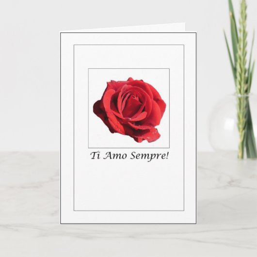 ティ·アモ·センプレ·イタリアンラブ·ユー·ウォーリーズ·カード カード (正面)