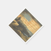 ティ・愛国的な空 スタンダードカクテルナプキン (角)