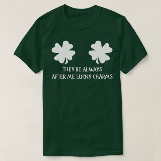 テイアフォーアイラッキーチャームSt patricksD Tシャツ (デザイン正面)
