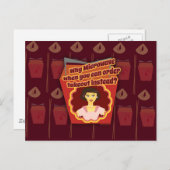 テイクアウトディバハウスワイアことわざ ポストカード (正面/裏面)