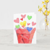 テイクアウトラブ - ノートカード (黄色い花)