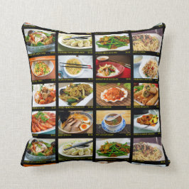 テイクアウト中国のレストランフォトメニューボード クッション