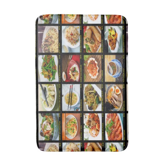 テイクアウト中国のレストランフォトメニューボード バスマット (正面縦)