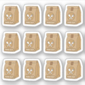 テイクアウト食品バッグ Bujoプランナーカレンダー シール (正面)
