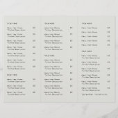 テイクアウト | Gray Logo Restaurant Takeaway Menu (裏面)