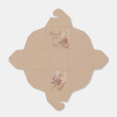 テイクアウトBox Boho Pampas Grass Mauveピンク フェイバーボックス (折り畳みなし)