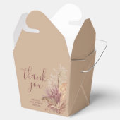 テイクアウトBox Boho Pampas Grass Mauveピンク フェイバーボックス (オープン)