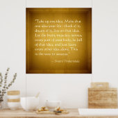 テイクアップワンアイディアスヴァミヴィベカナンダ成功引用文 ポスター (キッチン)