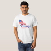 テイクアメリカバックトランプ文字 Tシャツ (正面フル)