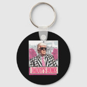 テイクアメリカCkダディーズホームピンクドおもしろいナルドトゥゥ キーホルダー (正面)