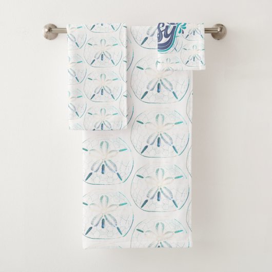 テイクイット簡単ビーチ水彩サンドドル  バスタオルセット (インサイチュ)