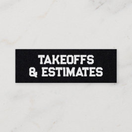 テイクオフと見積もり スキニー名刺