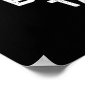 テイクオフトーストおもしろいブレッドパンプンダークBg ポスター (角)