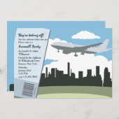 テイクオフ別れのパーティの招待状 招待状 (正面/裏面)