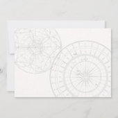 テイクオフ準備Fイニシャル結婚式招待状 招待状 (裏面)