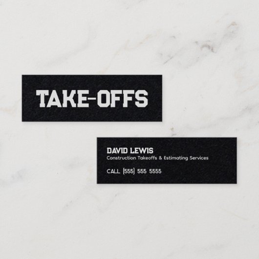 テイクオフ スキニー名刺 (正面/裏面)