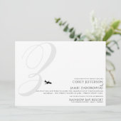 テイクオフZイニシャル結婚式招待状 招待状 (スタンド正面)