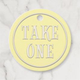 "テイクオン"ワンダーランドティーパーティー黄カスタム色 フェイバータグ