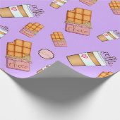 テイクコー遠くにヒーとチョコレートバー包装紙 ラッピングペーパー (角)