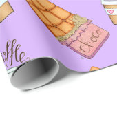 テイクコー遠くにヒーとチョコレートバー包装紙 ラッピングペーパー (ロールコーナー)