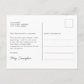 テイクザハイロード石板ブルーやる気を起こさせる ポストカード (裏面)